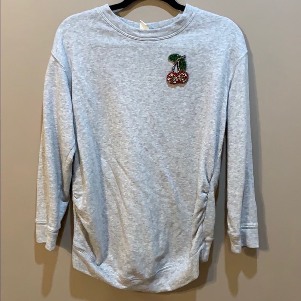H&M Maternity Sequened Cherry Sweater 🍒
